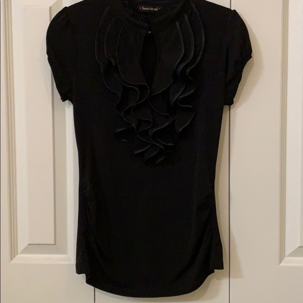 SOLD TWO Heart Soul Ruffled Collar Shirts - Picture 7 of 10